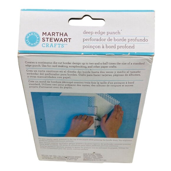 Martha Stewart Paper Punch Floral Vine Eyelet Deep Edge Punch Folding Sides - Picture 3 of 3